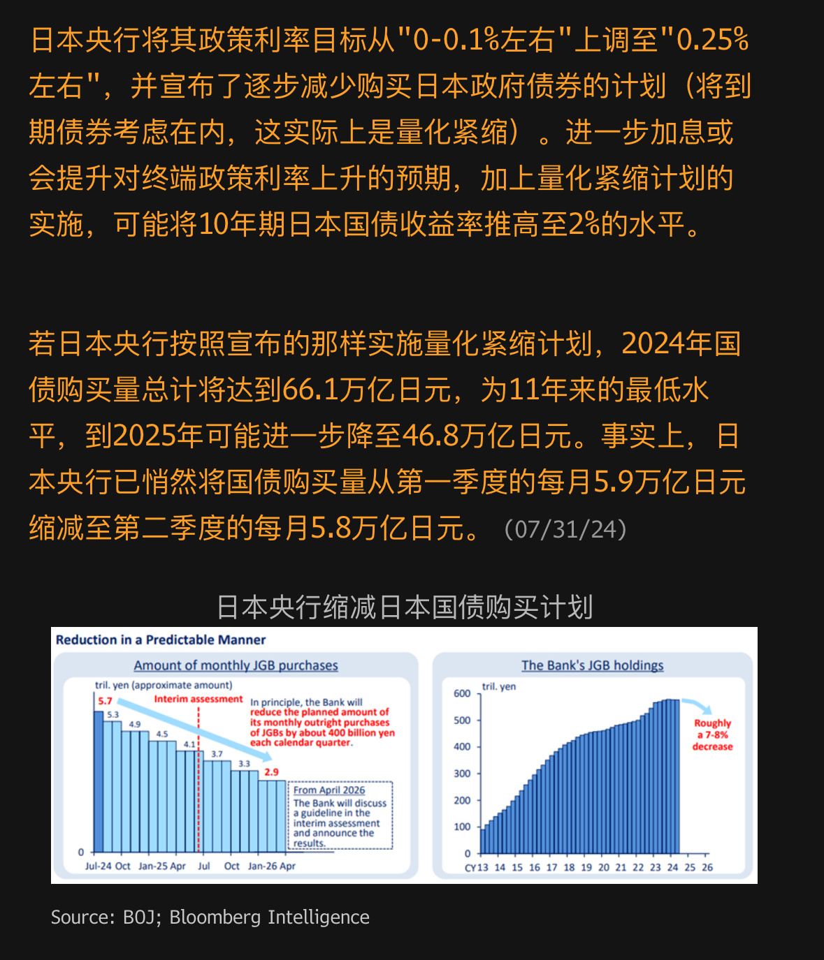 日本央行释放加息信号，影响及未来展望