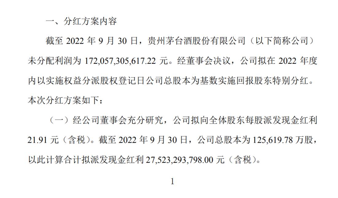 贵州茅台每股分红23.882元背后的意义与影响解析